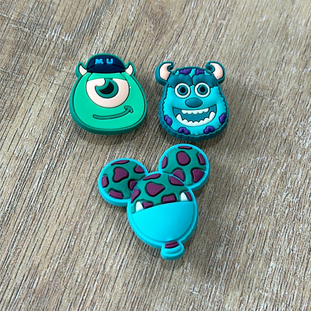 Monsters Inc Croc Charm set - Mike, sully and balloon themed sully